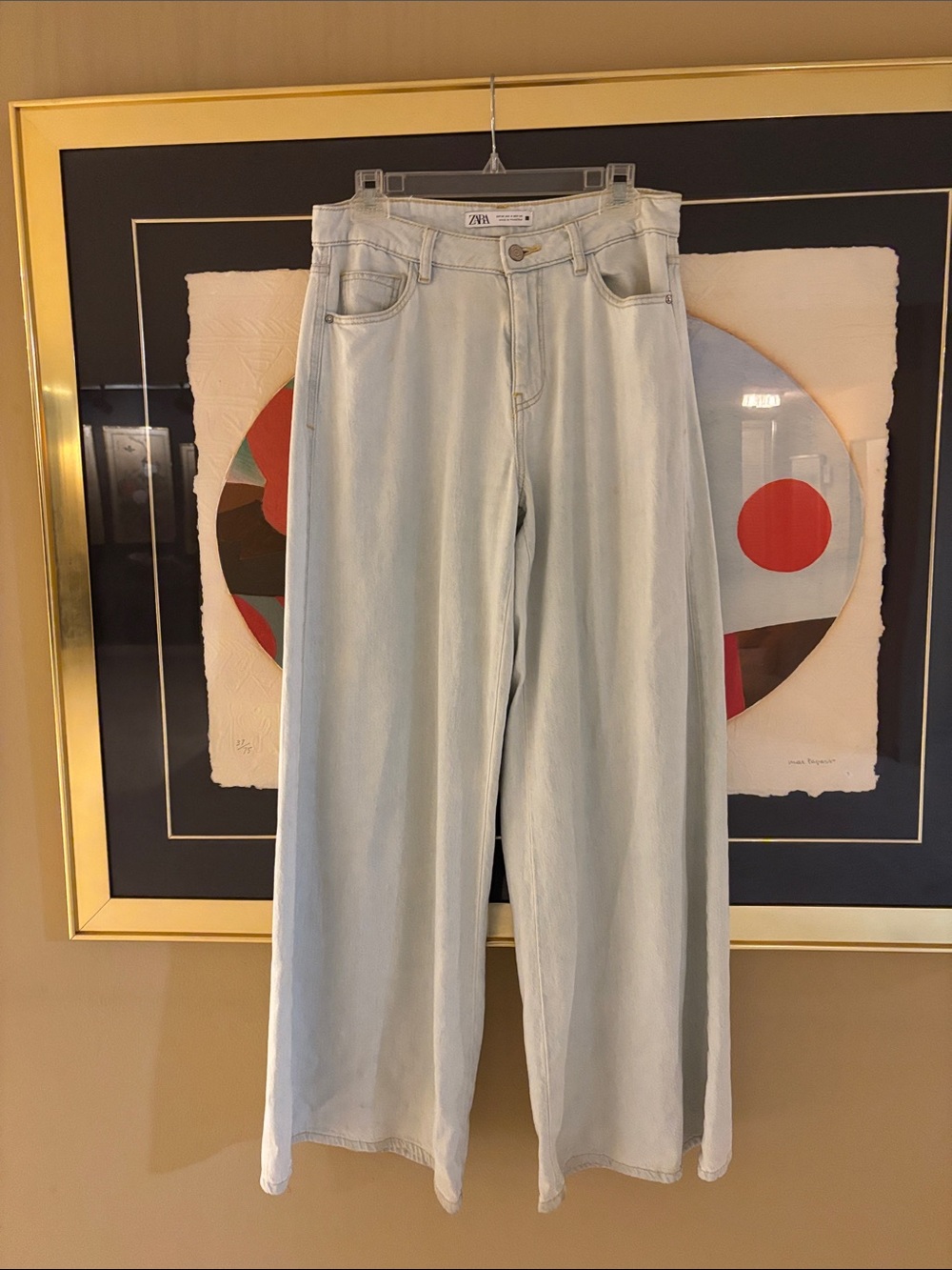 Zara Z1975 Mid-Rise Palazzo Jeans